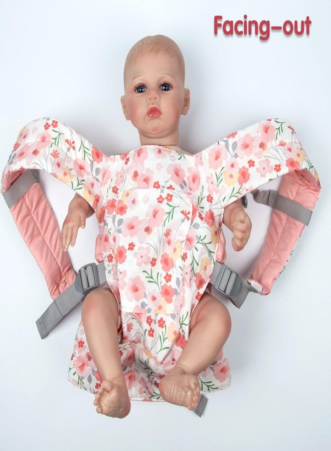 Pedolltree Reborn Baby Doll Carrier Realistic Newborn Baby Dolls Carrier for Little Girls Pink Lightweight Easy Worn - Image 4